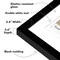 Americanflat 4x6 Instant Photo Frame - Displays 2.1x3.4 Instax Photo with Mat or 4x6 without Mat - Polaroid Photo Frames - Shatter Resistant Glass - Hanging Hardware with Easel - Black